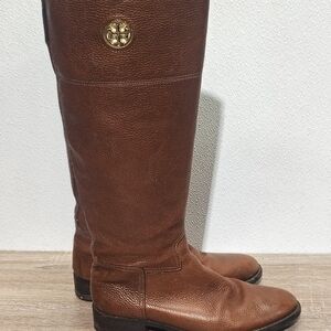 Tory Burch Brown Leather Riding Boots 8M